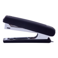 Степлер пластиковий RUBBER TOUCH до 12арк. (скоби №10), чорний