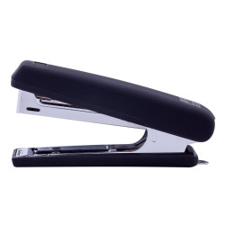 Степлер пластиковий RUBBER TOUCH до 12арк. (скоби №10), чорний