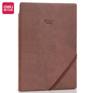 Записна кн Deli 22215 коричн А5 96ар штучна шкiра