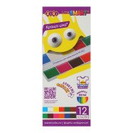 Фарби аквар. Smart 12 кол.,  б/кист., карт./кор.