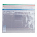 Папка пластиковая А4 Optima на молнииі zip-lock, прозрачная, ассорти