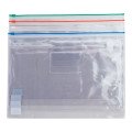Папка пластикова А4 Optima на блискавціі zip-lock, прозора, асорті