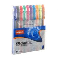 Ручка гелева Trigel-3, набір 10 кол., асорті