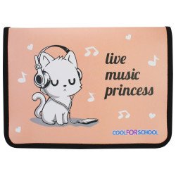 Папка-пенал пластикова на блискавці "Princess", B5