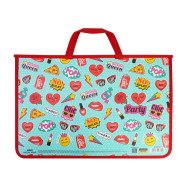 Портфель пластиковый А4 на молнии Colorfull