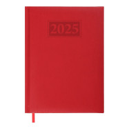 Щоденник датов. 2025 GENTLE, A5, червоний, штуч. шкіра/поролон Щоденник датов. 2025 GENTLE, A5, червоний, штуч. шкіра/поролон