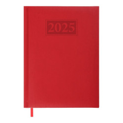 Ежедневник датированный 2025 GENTLE, A5, красный, иск. кожа/поролон