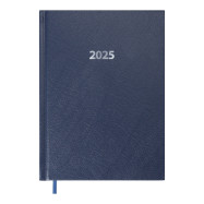 Щоденник датов. 2025 STRONG, A5, темно-синій, штуч. шкіра Щоденник датов. 2025 STRONG, A5, темно-синій, штуч. шкіра