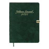 Щоденник датований 2026 VELOUR, A5, зелений, штучна шкіра Щоденник датований 2026 VELOUR, A5, зелений, штучна шкіра