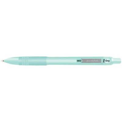 Ручка кульк Zebra син 1мм Z-Grip Pastel авт. зелений корпус