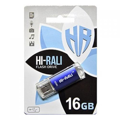Накопичувач USB 16GB Hi-Rali Rocket серiя фіолетовий