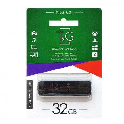 Накопичувач USB 32GB T&G Classic серiя 011 чорний