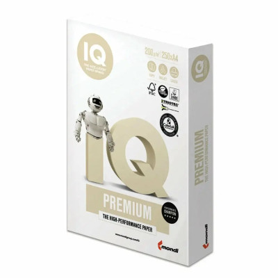 Бумага А4 200г/м2 ІQ Premium 250л белая