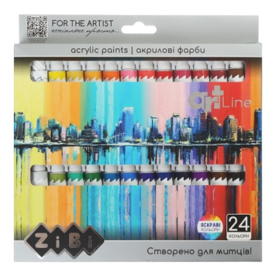 Акрил 24 кольорів х 12 мл, ART Line
