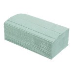 Полотенца бумажные макулатурные V-подобные,160шт. 23х24, зеленые