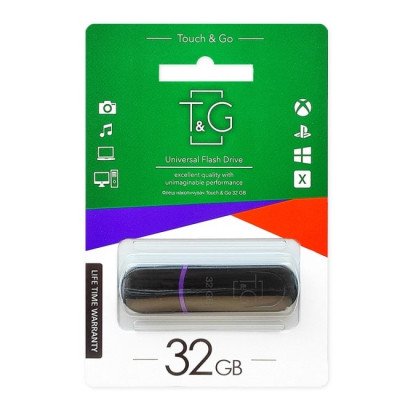 Накопичувач USB 32GB T&G Jet серiя 012 черный