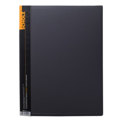 папка з файлами,А4, 10ф, PP 600мкн, сір., 06500, SOZ