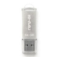 Накопичувач USB 64GB Hi-Rali Rocket серiя срібло