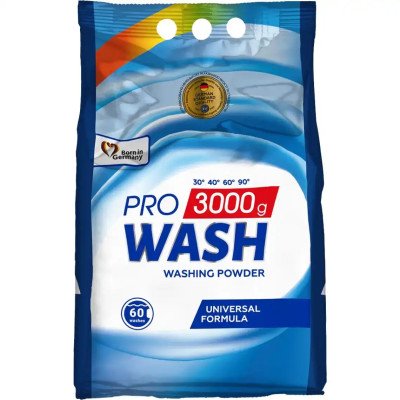 Порошок 3кг для стирки универсальный 2K PRO WASH