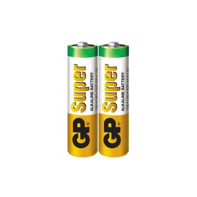 Батарейка  2шт/п GP SUPER ALKALINE 1.5V 15A-S2, щелочная LR6, AA
