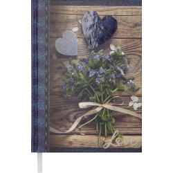 Щоденник недатований ROMANTIC, A5, 288 стр. темно-синій