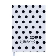 Ежедневник датированный 2019 RELAX, A6, 336 л, белый Ежедневник датированный 2019 RELAX, A6, 336 л, белый