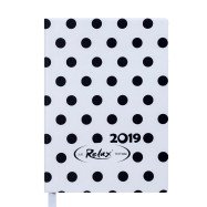 Ежедневник датированный 2019 RELAX, A6, 336 л, белый Ежедневник датированный 2019 RELAX, A6, 336 л, белый