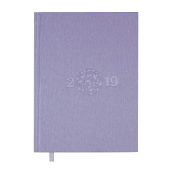Ежедневник датированный 2019 GLORY, A5, 336 л, сиреневый