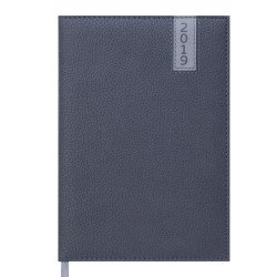 Ежедневник датированный 2019 VERTICAL, A5, 336 л. серый