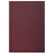 Ежедневник датированный 2019 Economix, BASIC, бордо, А5