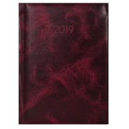 Ежедневник датированный 2019, Economix, PRIME, бордо, А5