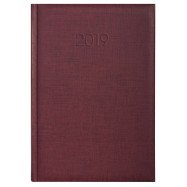 Ежедневник датированный 2019 Economix, BASIC, бордо, А5