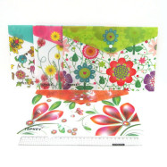 IMG_4179 Папка - конверт с кнопкой "Flowers" 18S A4, mix