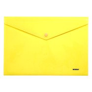Папка с кнопкой, непрозрачная  А4, PР, желтая, 5017, NORMA