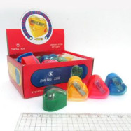 Точилка с контейнером "Сердечки" микс 24PC/Box (6508)