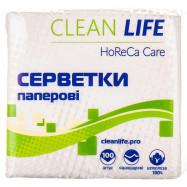 Салфетки  24*24 1-слойн. Clean Life 100шт (30шт/ящ)