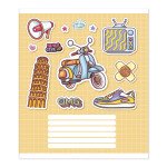 Зошит_шкiльний 12 арк. клiтинка ТМ "Брiск"