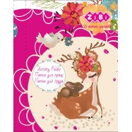 Папка для праці CUTE  картонна, на гумках А4+ (300х212х28мм), KIDS Line