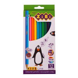 Кольорові олівці, 12 кольорів, KIDS LINE