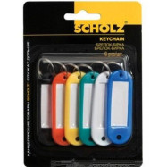 Брелок пластиковый набор 6 шт, ассорти 4401,Scholz