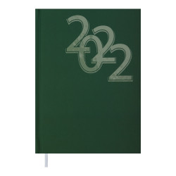 Ежедневник датированный 2022 OFFICE, A5, зеленый