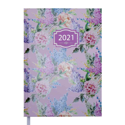 Щоденник дат. 2021 BLOSSOM, A5, 336 стор., зефірний