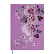 Ежедневник дат. 2021 FILLING, A5, 336 л, розовый