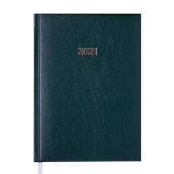 Щоденник дат.2021 EXPERT, L2U, A5, зелений, бумвініл/поролон