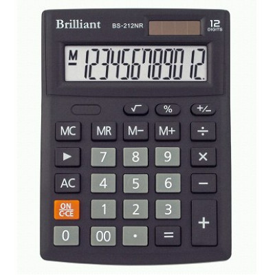 Калькулятор Brilliant BS-212NR 103 x 137 x 31 мм 12-разрядный