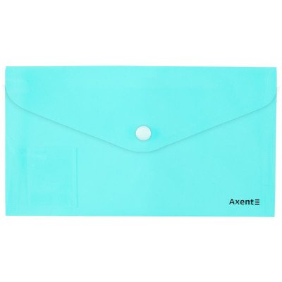 Папка-конверт на кнопці DL, Pastelini, м'ятна