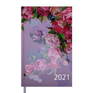 Ежедневник дат. 2021 FILLING, A6, 336 стр, красный
