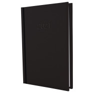 Щоденник датований, SATIN, чорний, А6