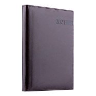 Щоденник А5 дат. "Persona" 2021, тверд., PU, 352 стор., коричневий