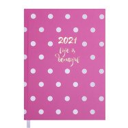 Щоденник дат. 2021 ELEGANT, A5, 336 стор., рожевий Щоденник дат. 2021 ELEGANT, A5, 336 стор., рожевий